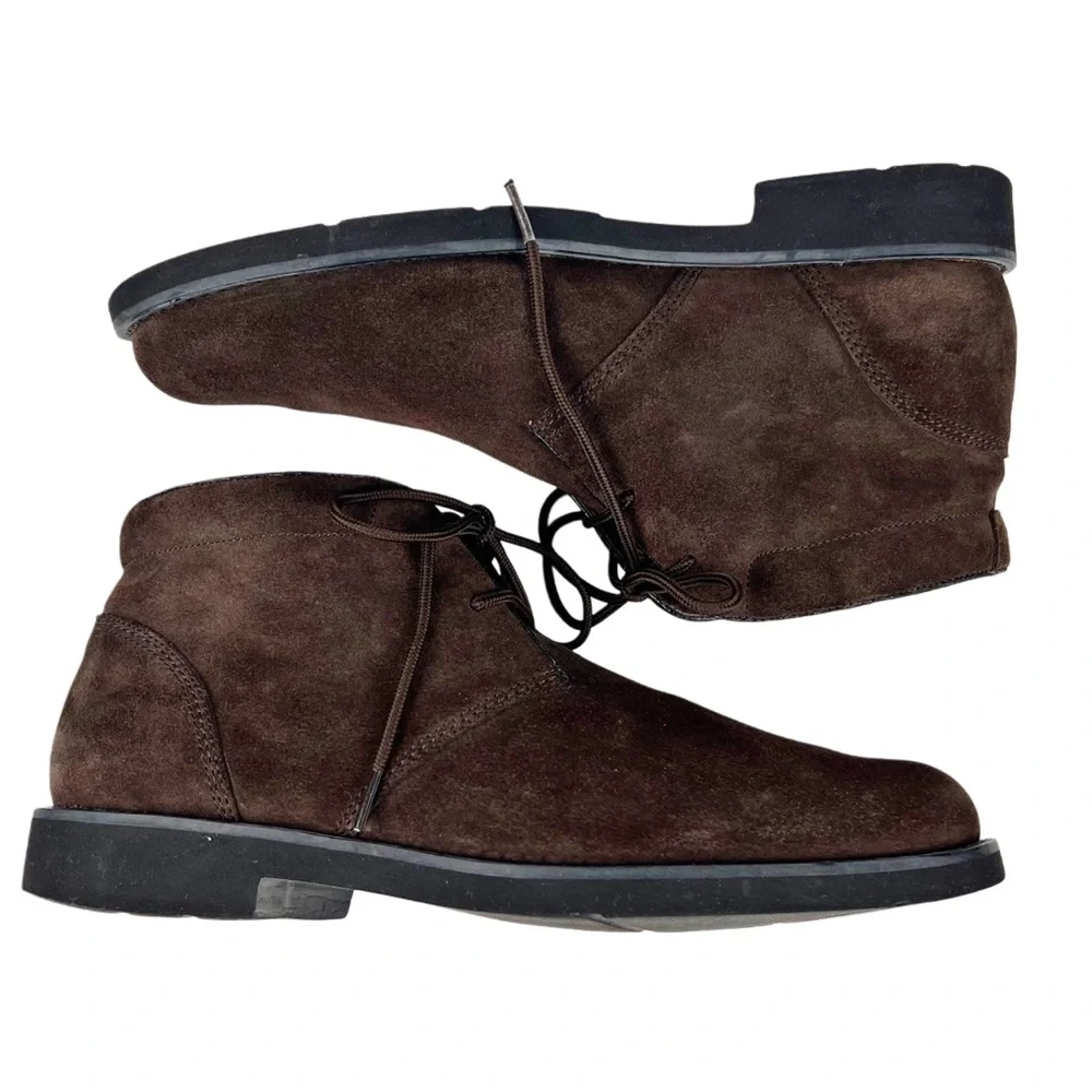 Rockport Mens Brown Suede Chukka Boots Size 11